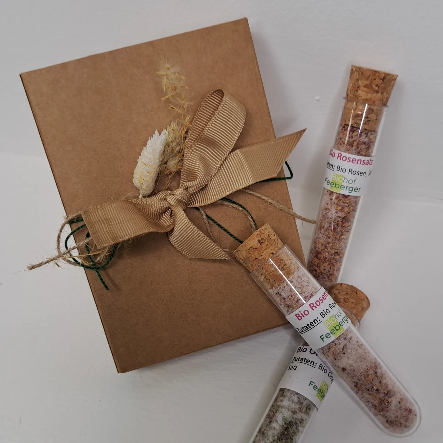 Geschenkset „Aromasalze“ – Vier Geschmackswelten im Glas