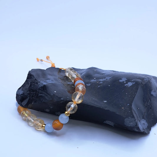 Perlenarmband Aurelia – Lebensfreude & Leichtigkeit