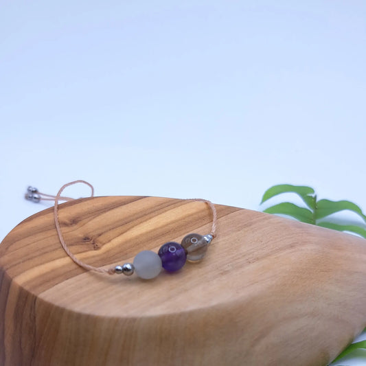 Heilsteinarmband Solenne – Loslassen & Leichtigkeit